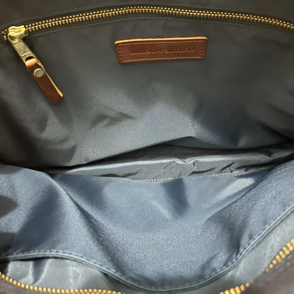 Hudson Sutler Slim Briefcase Canvas Leather USA Mac Papers Clambake Restock 2019